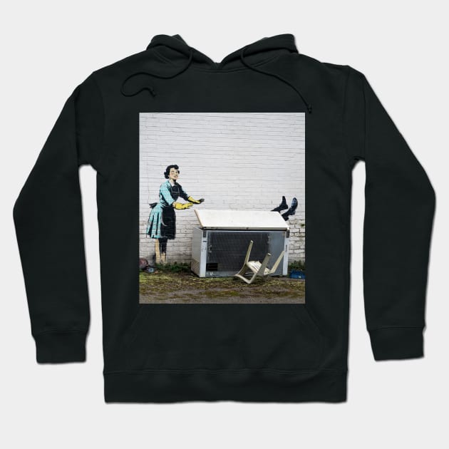 Banksy Valentine's Day Hoodie by foozler